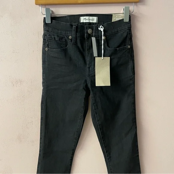 Madewell Black 9” High-Rise Skinny Jeans Size 23 Tall NWT